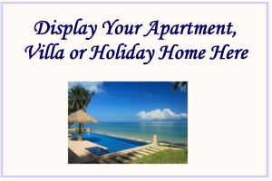 Display Your Apartment, Villa or Holiday Home Here